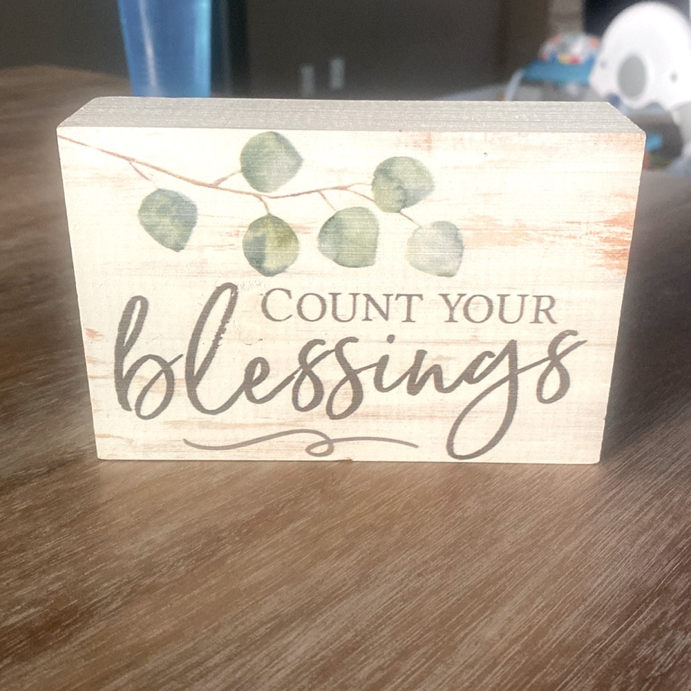 Count your blessings decor